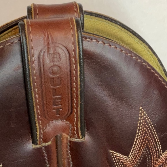 BOULET Classic Brown Leather Cowboy Boots-10E - Picture 2 of 8